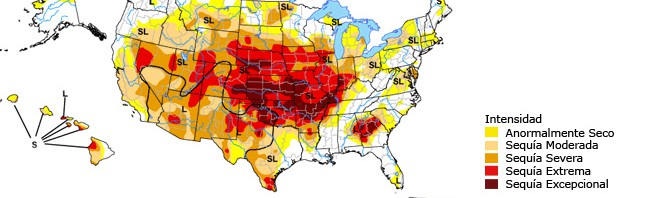 La peor sequía en 50 años de EEUU